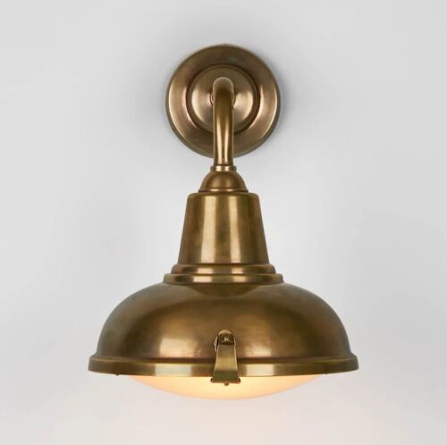 CATALINA OUTDOOR WALL LIGHT ANTIQUE BRASS By Emac & Lawton