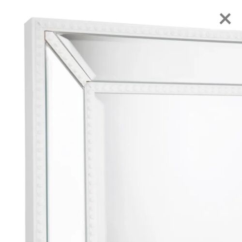 Zeta Wall Mirror - Medium White 92cm H