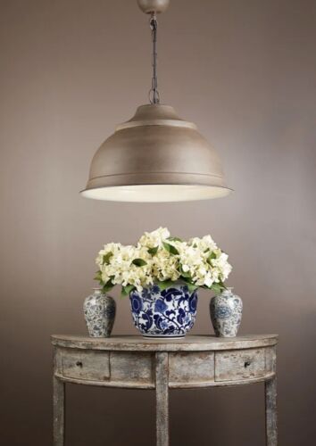 BRASSERIE OVERHEAD CEILING PENDANT LARGE RUST