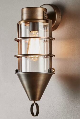 EASTWOOD OUTDOOR WALL LIGHT BRASS By Emac & Lawton RRP$550