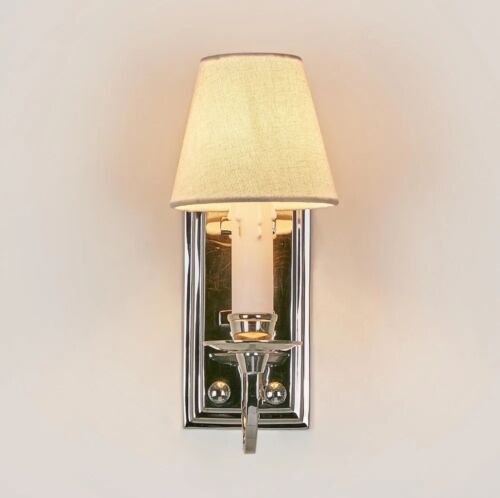 EAST BORNE WALL LIGHT NICKEL (Base Only) By Emac & Lawton