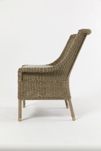 Pavilion White Arm Chair - Natural Linen