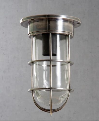EMERALD OUTDOOR CEILING LIGHT ANTIQUE SILVER By Emac & Lawton