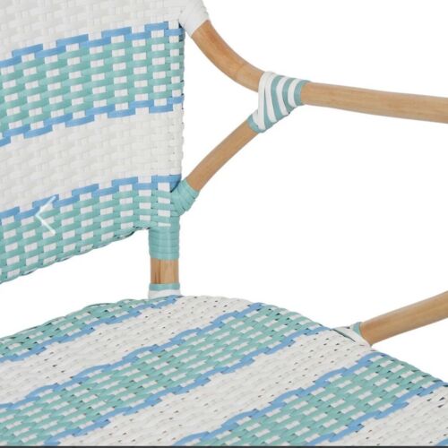 BRIGHTON RATTAN CHAIR AQUA BLUE