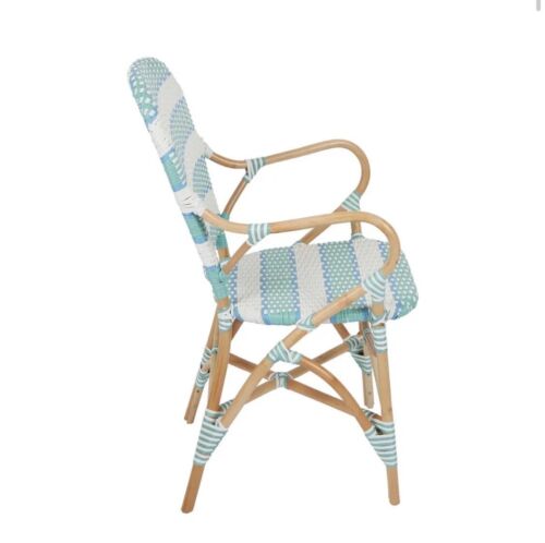 BRIGHTON RATTAN CHAIR AQUA BLUE
