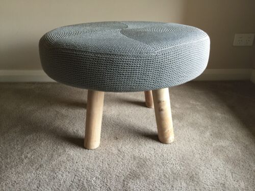 LOW STOOL/COFFEE TABLE/SIDE TABLE-TIMBER LEGS AND WATER HYACINTH TOP-40H X 60 D