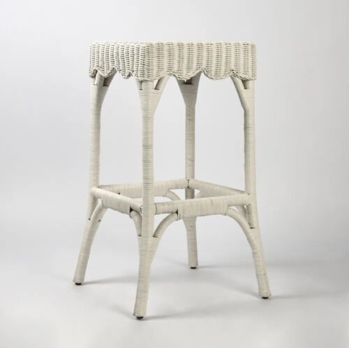 BELLE BAR STOOL WHITE By Florabelle Living 75 cm height