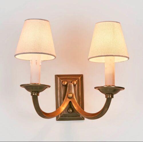 ELYSEE WALL LIGHT BASE ANTIQUE BRASS By Emac & Lawton (Base Only)
