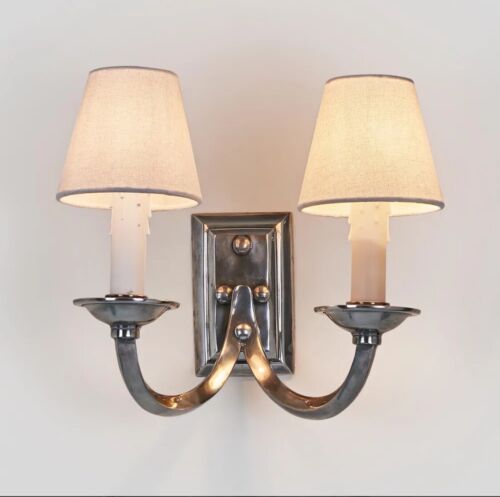 ELYSEE WALL LIGHT BASE ANTIQUE SILVER By Emac & Lawton (Base Only)