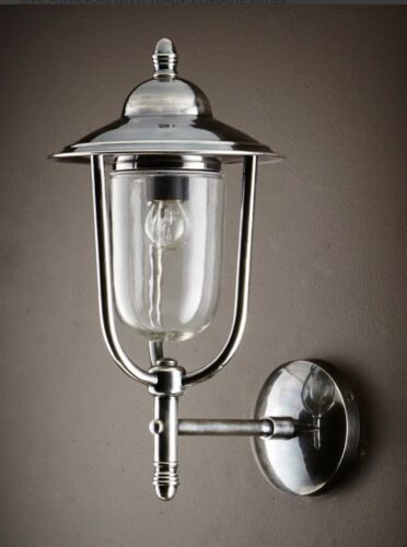 PIER OUTDOOR WALL LIGHT ANTIQUE SILVER By Emac & Lawton