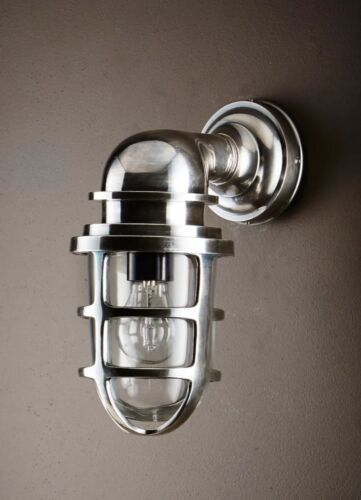 PORTO OUTDOOR WALL LIGHT ANTIQUE SILVER By Emac & Lawton