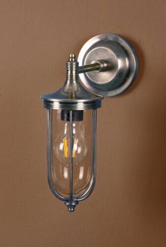 NOOSA OUTDOOR WALL LIGHT ANTIQUE SILVER By Emac & Lawton
