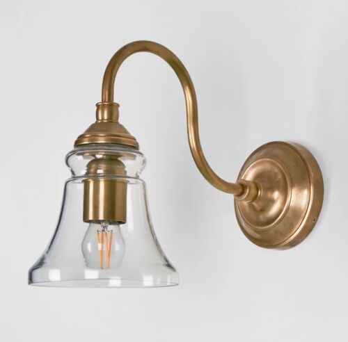 PLAZA WALL LIGHT ANTIQUE BRASS By Florabelle Living