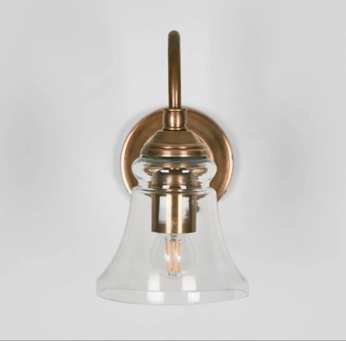 PLAZA WALL LIGHT ANTIQUE BRASS By Florabelle Living