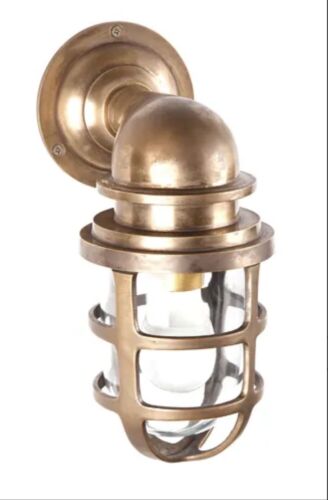 PORTO OUTDOOR WALL LIGHT ANTIQUE BRASS By Emac & Lawton