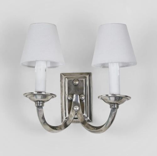 ELYSEE WALL LIGHT BASE ANTIQUE SILVER By Emac & Lawton (Base Only)