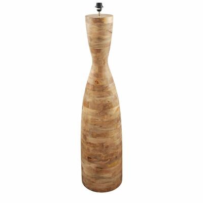 ESRAJ NATURAL TURNED WOOD FLOOR LAMP INCLUDING SHADE By Emac & Lawton