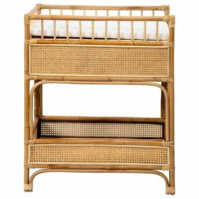 Lucia Rattan Baby Change Table - Natural - MELBOURNE & ADELIADE DELIVERY ONLY