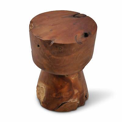 SOLID TEAK Hourglass Stool W 36 x D 36 x H 45 cm