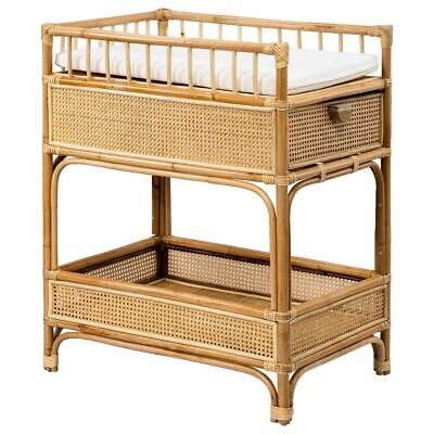 Lucia Rattan Baby Change Table - Natural - MELBOURNE & ADELIADE DELIVERY ONLY