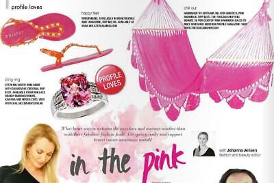 LARGE PINK HAND MADE HAMMOCK FROM CENTRAL AMERICA - W=105cm L=465cm