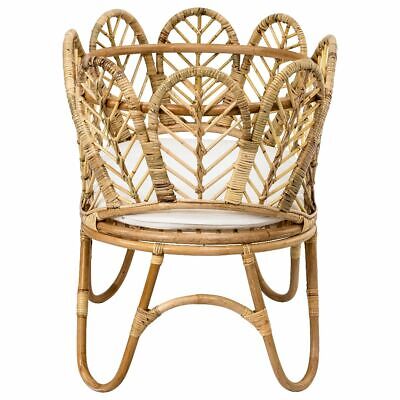 Elise Rattan Bassinet With 6cm White Cushion - Natural - MEL & ADEL METRO ONLY