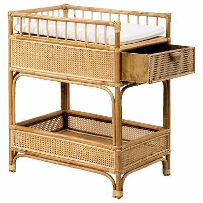 Lucia Rattan Baby Change Table - Natural - MELBOURNE & ADELIADE DELIVERY ONLY