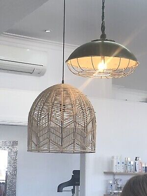 Kudu Lightshade - Paper Natural with Electrical Fittings D 43 cm x H 53cm