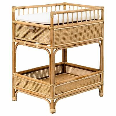Lucia Rattan Baby Change Table - Natural - MELBOURNE & ADELIADE DELIVERY ONLY
