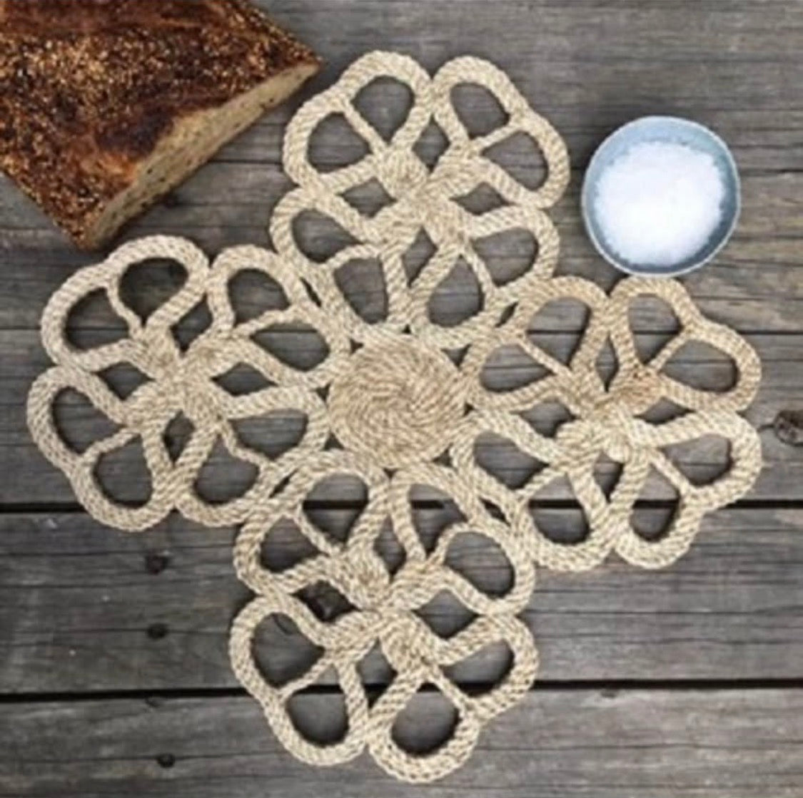 Handmade Jute centre mat - 43 cm