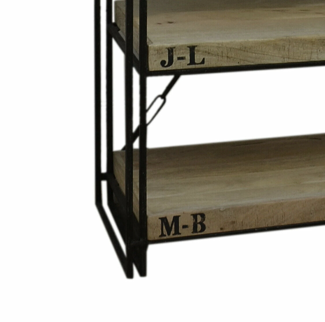 Expedition Industrial Bookcase . Bookshelf made out of iron solid mango wood