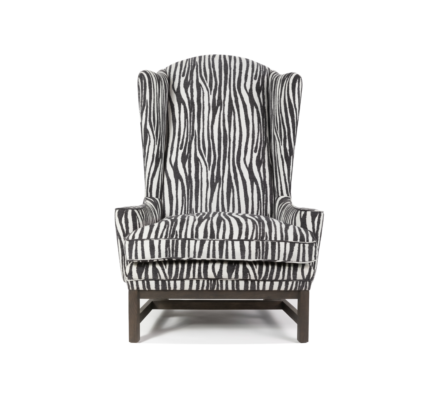 Sloane Wing Chair Safari Black: By Wisteria Design