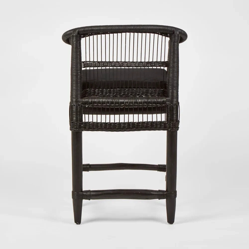 Livingstone Bar Chair Black/Black Cushion - Outdoor Under-Cover By Florabelle