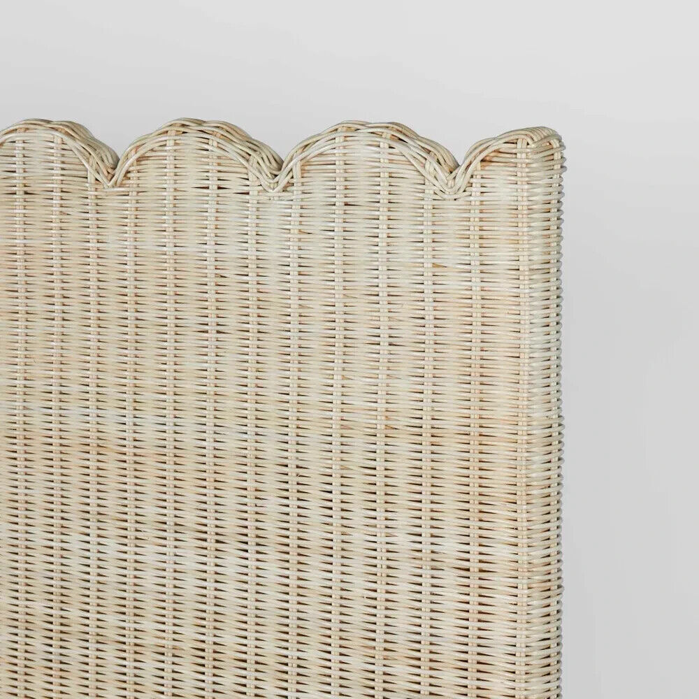 *** Pre Order BELLE RATTAN QS BEDHEAD NATURAL By Florabelle Living DUE 17 APR 25