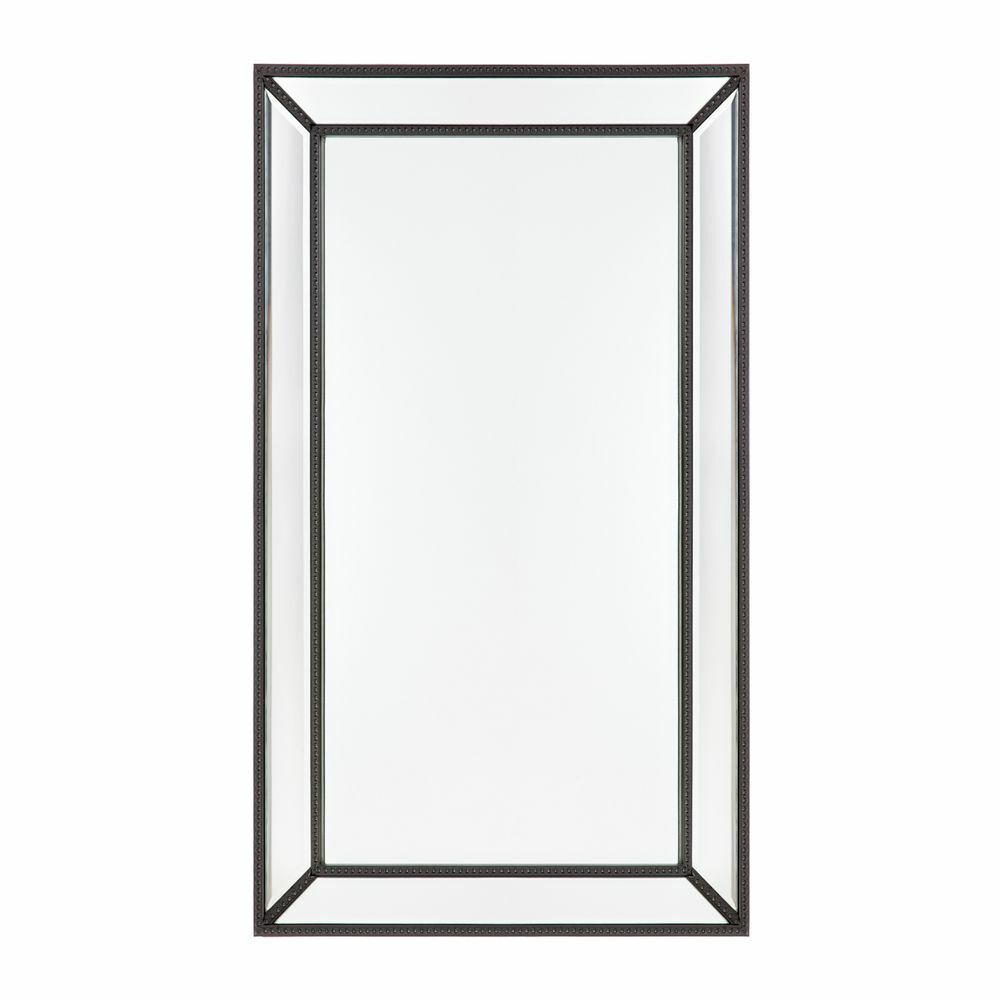 Zeta Wall Mirror - Medium Black 92cm H