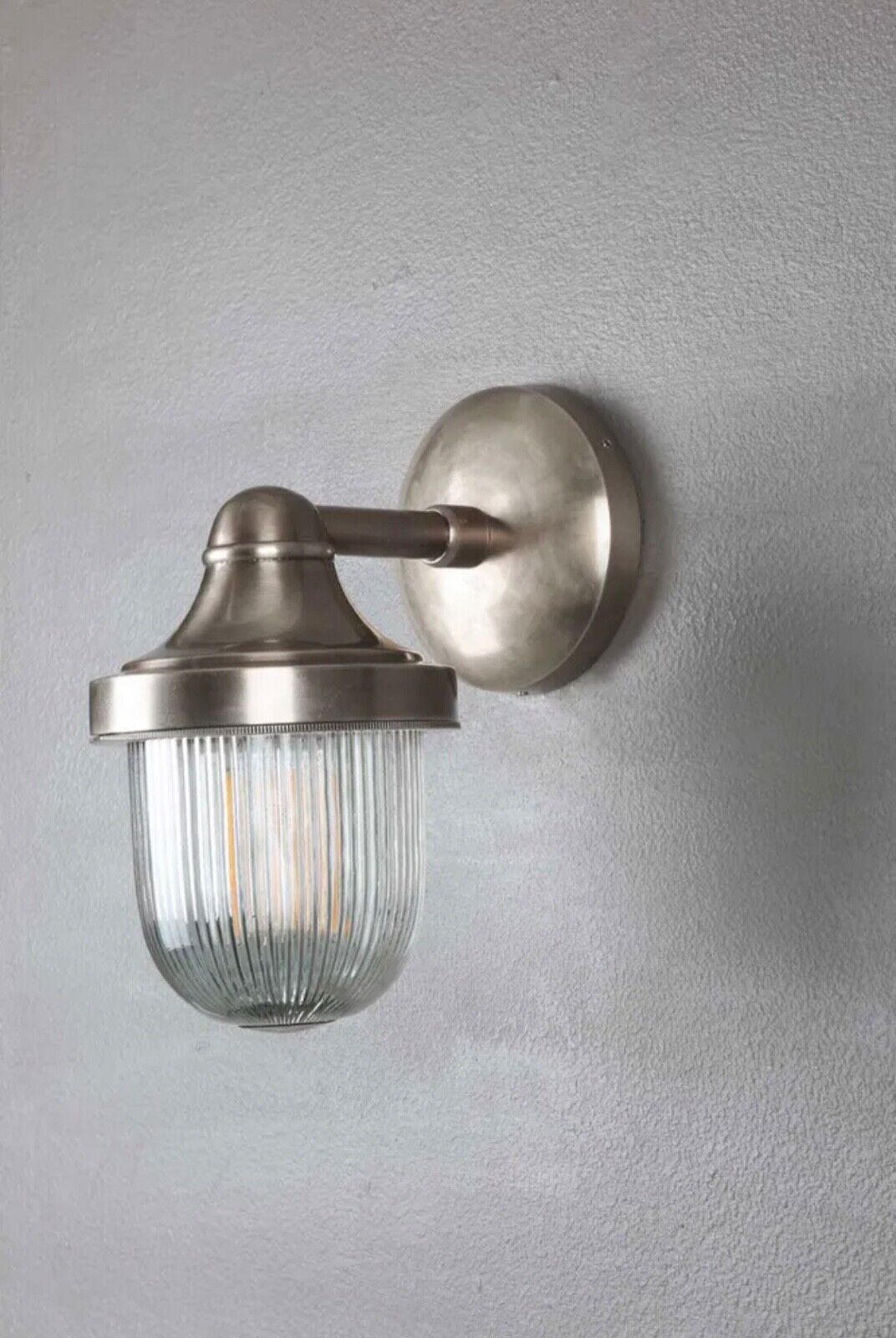 ** Pre Order JADE OUTDOOR WALL LIGHT SILVER By Emac & Lawton Due 28 NOV 25