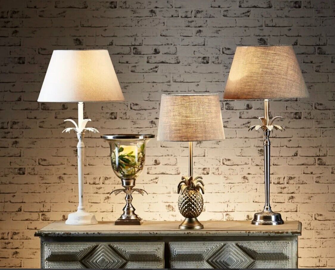 CASABLANCA TABLE LAMP BASE WHITE - BASE ONLY - By Emac & Lawton