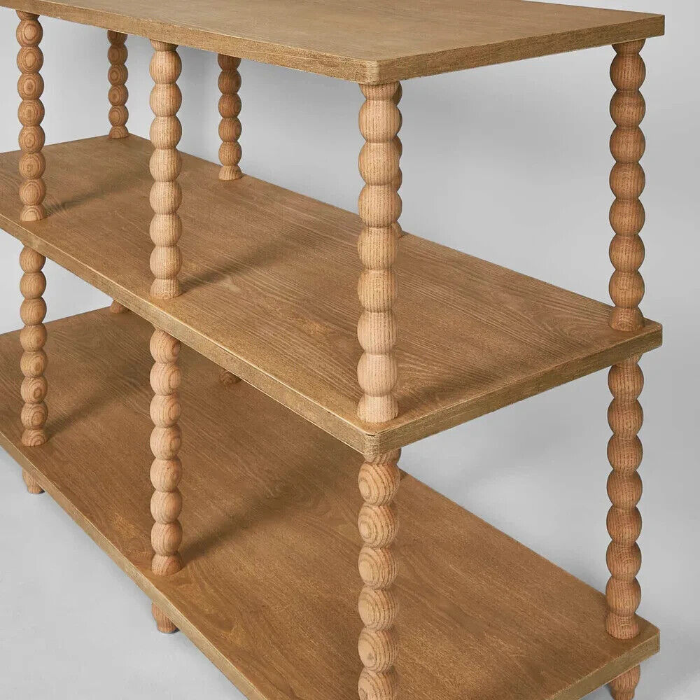 Bobbin Oak Timber Console Table, 140cm, Natural By Florabelle Living
