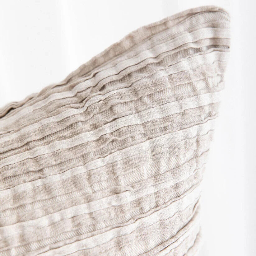 The Airlie Linen Cushion in natural - 55x55by Fibre by Auskin