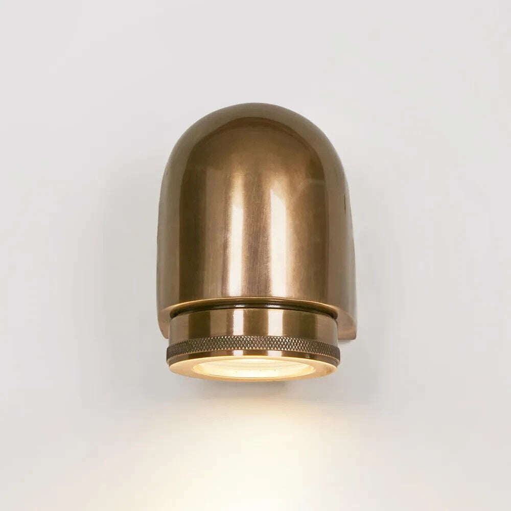 SEA ROCK OUTDOOR WALL LIGHT ANTIQUE BRASS By Emac & Lawton