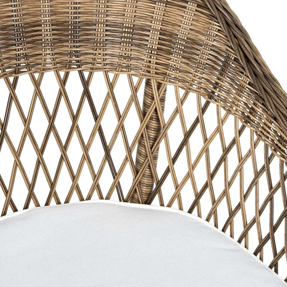 Marco Aluminium Synthetic Wicker Outdoor Chair Natural By Florabelle Living