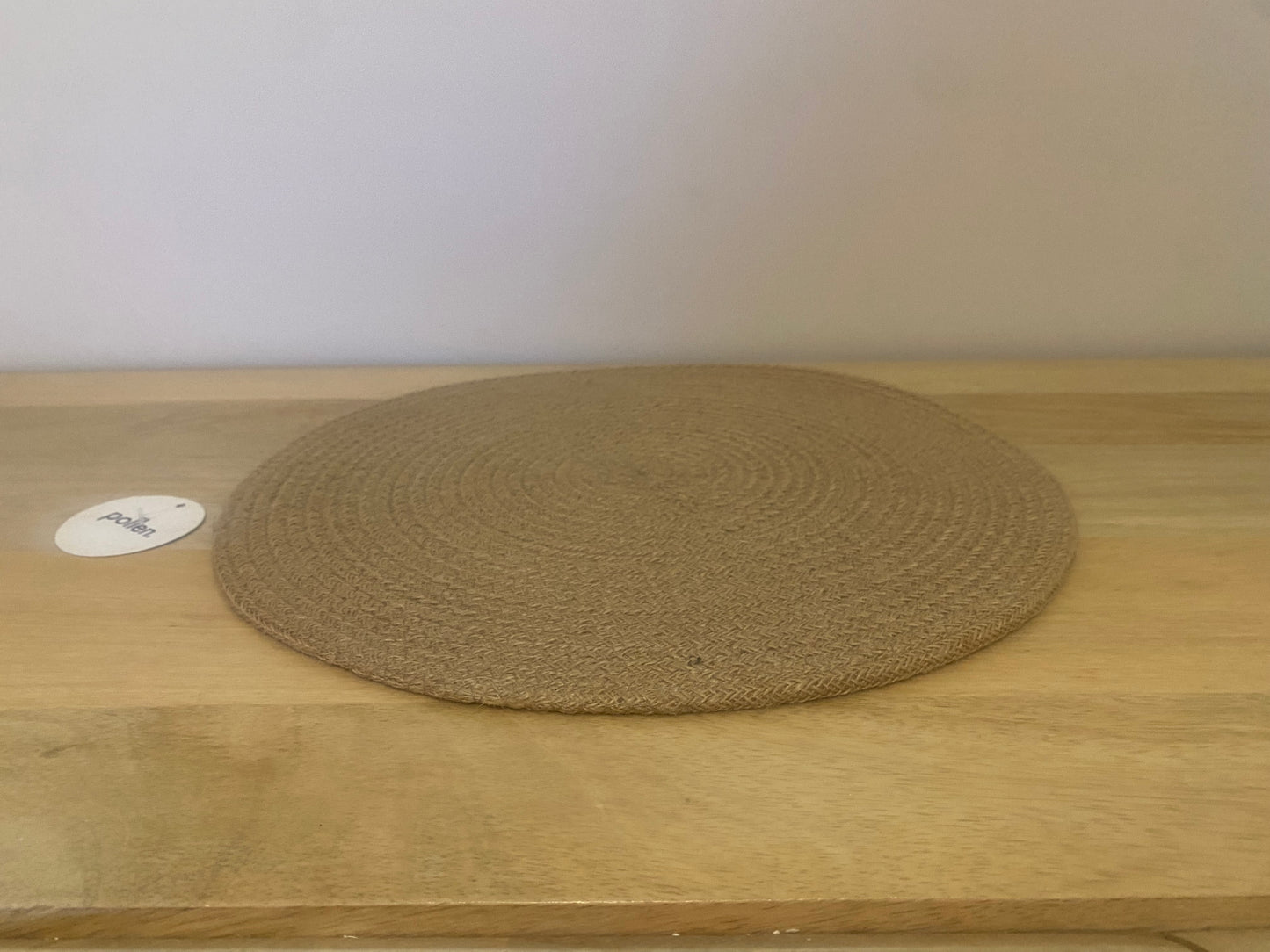 Handwoven thick Jute centre / placemat - 38 cm diameter