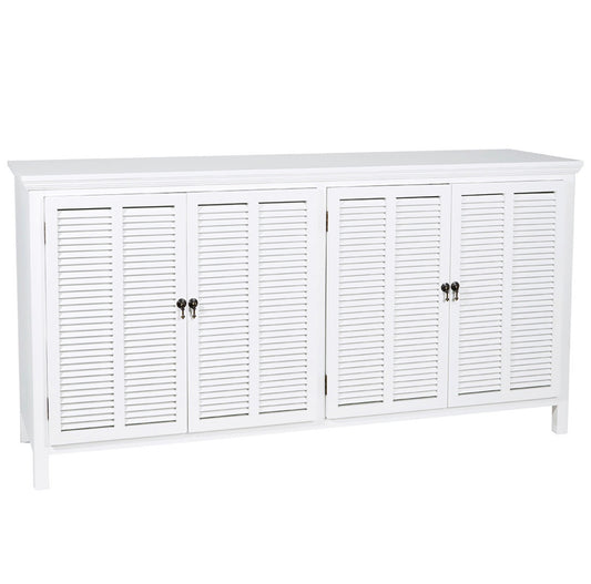 LOUVRE 4 DOOR BUFFET WHITE