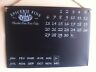 FRENCH CHIC METAL WALL CALENDER - 36.5 CM X 26 CM