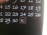 FRENCH CHIC METAL WALL CALENDER - 36.5 CM X 26 CM