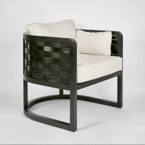 Weave Occasional Chair Black By Florabelle Living