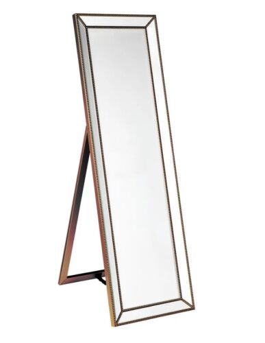 Zeta Cheval Mirror - Antique Gold - 155 cm Height - RRP $445.00