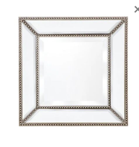 Zeta Wall Mirror - Small Antique Silver 38 x 38 cm