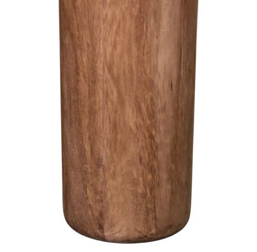FLASK WOOD FLOOR LAMP BASE SADDLE - BASE ONLY  Florabelle Living