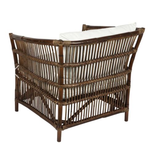 ALABAMA RATTAN ARMCHAIR DARK ANTIQUE